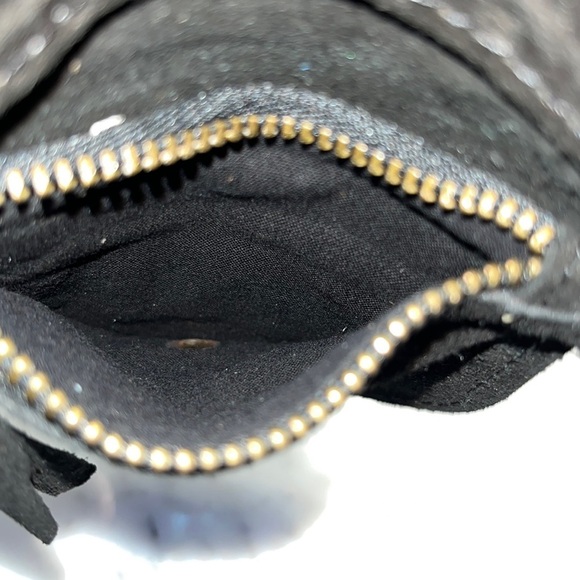 Free People Studded Clip On Wallet Leather in Color: Black NWT - Picture 11 of 15